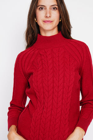 Long sleeve twisted high neck tunic