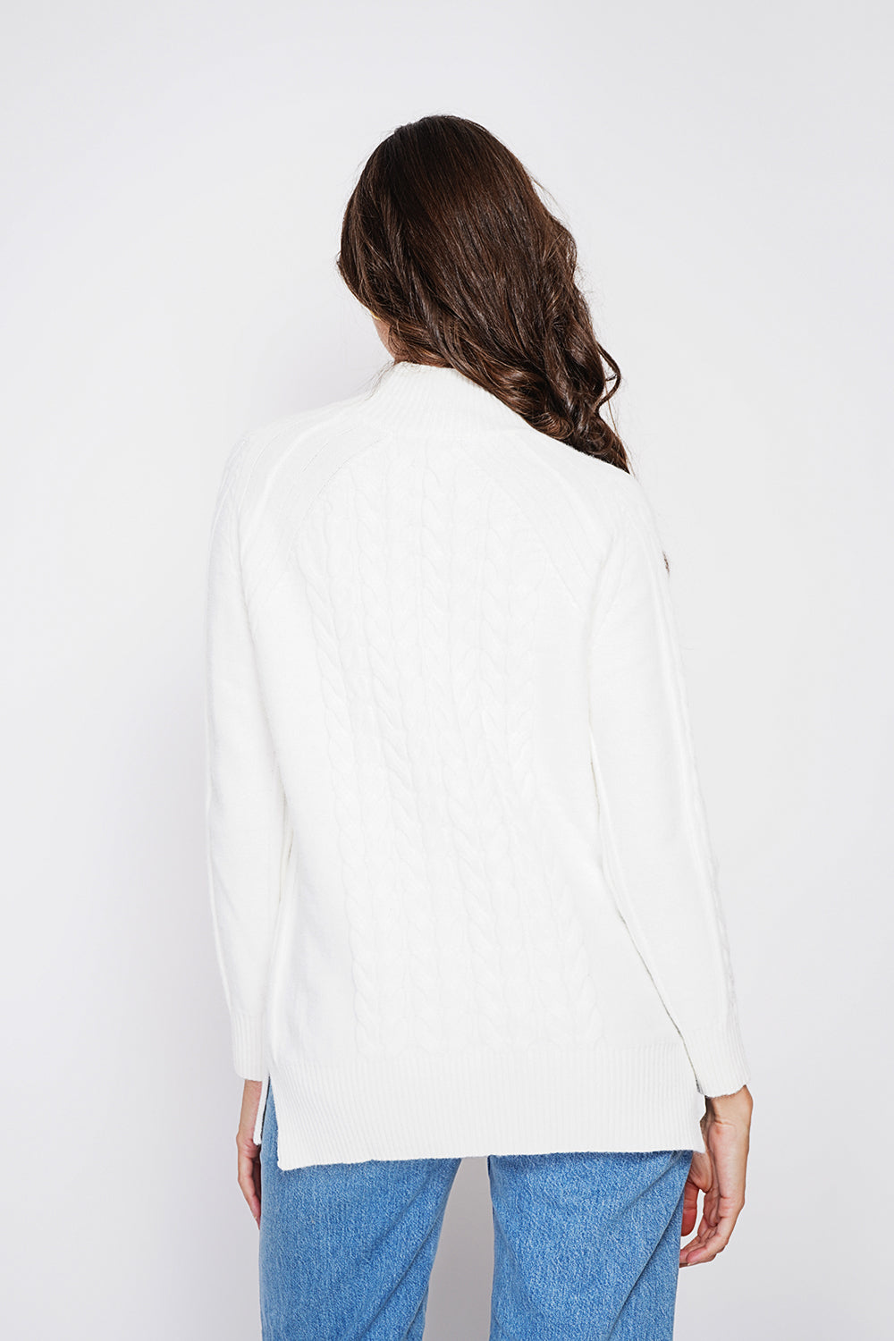 Long sleeve twisted high neck tunic