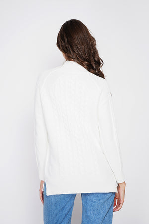 Long sleeve twisted high neck tunic