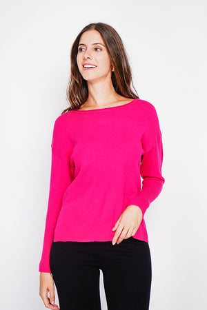 Oversized turtleneck sweater with openwork front and long sleeves