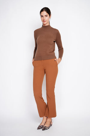 Winter thermal fur collar sweater with long sleeves