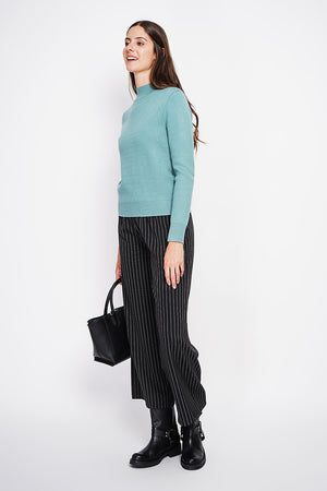 Winter thermal fur collar sweater with long sleeves