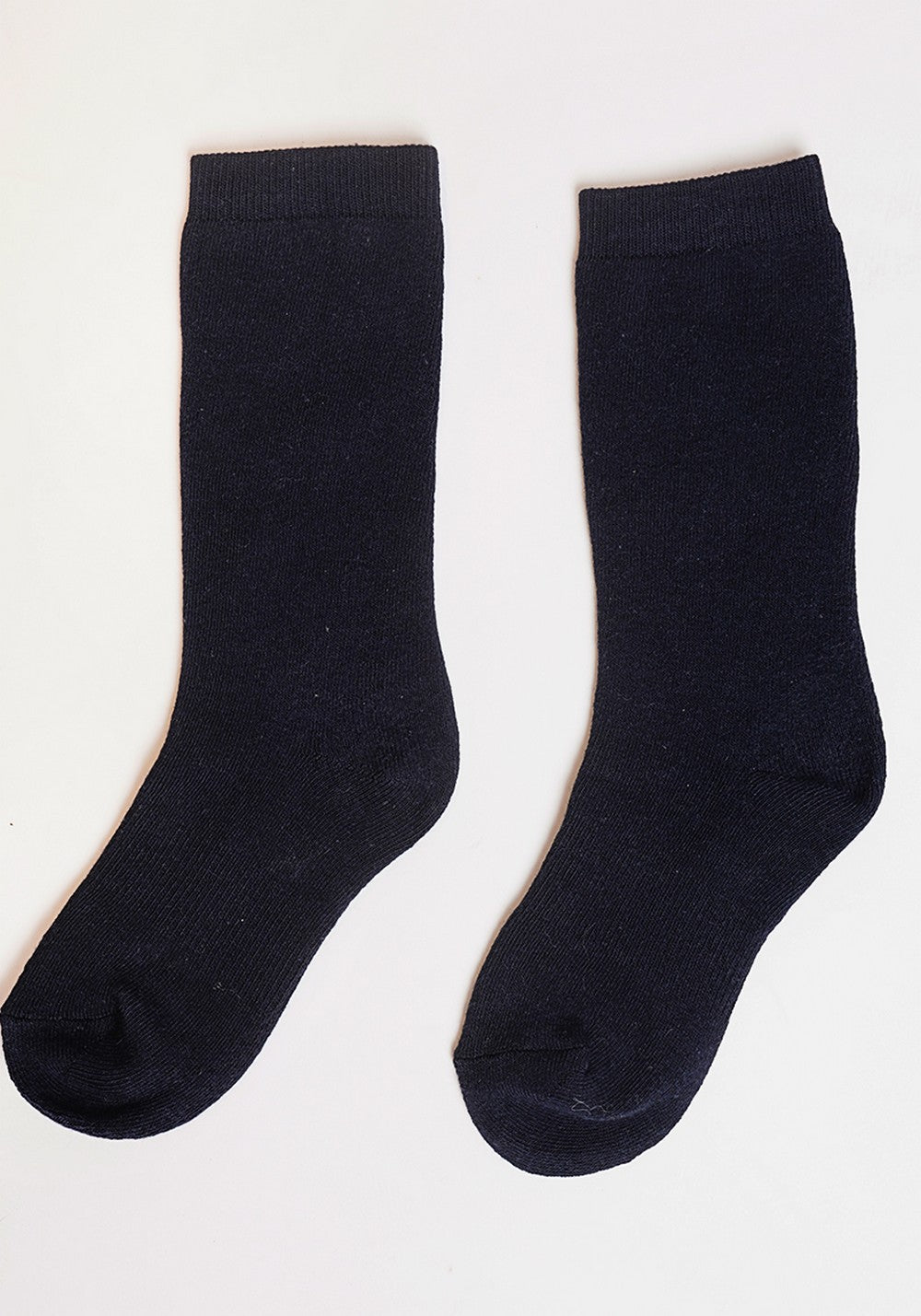 Chaussettes hautes fourrées thermiques – Bleu nuit – William de Faye