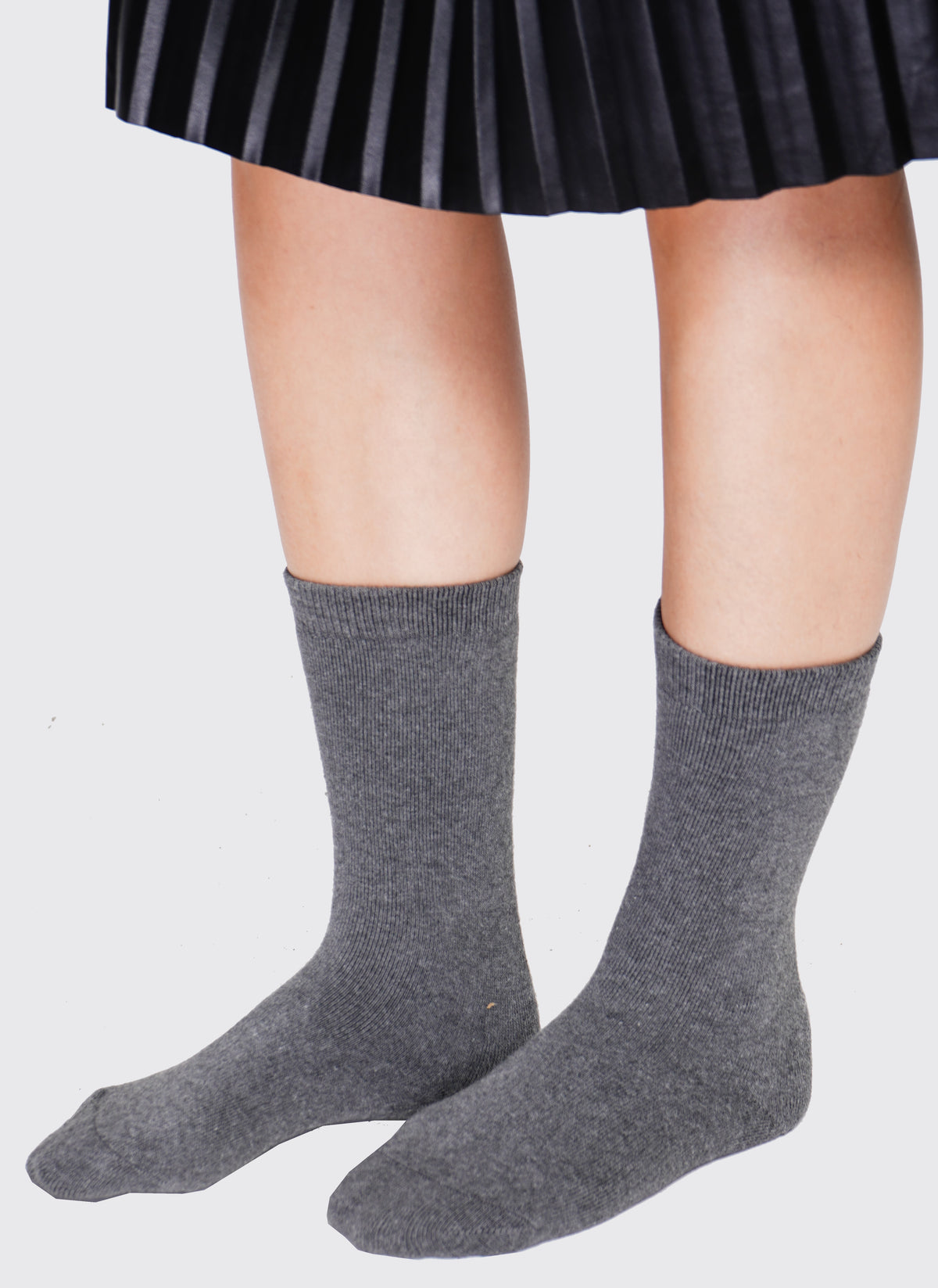 Chaussettes hautes fourrées thermiques – Gris foncé – William de Faye