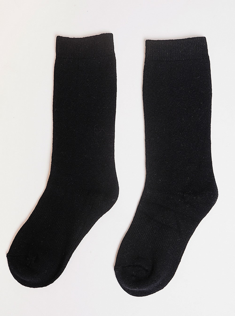 Chaussettes hautes fourrées thermiques – Noir – William de Faye