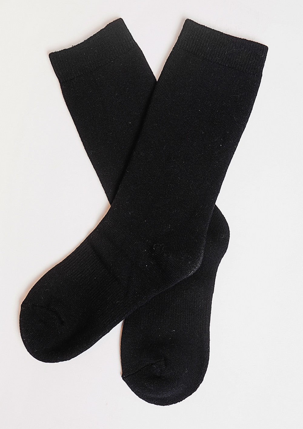 Chaussettes hautes fourrées thermiques – Noir – William de Faye