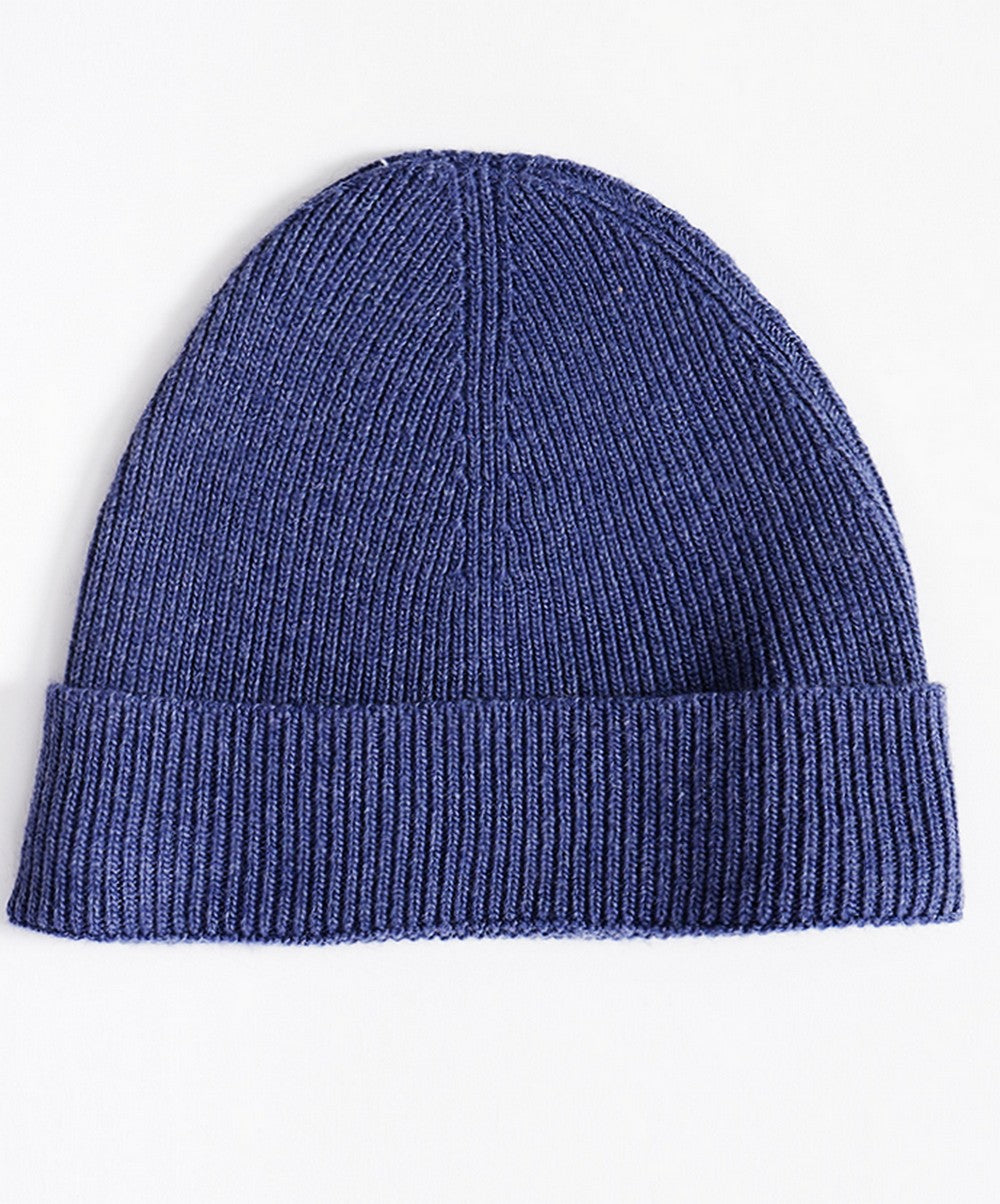 Loose ribbed mixed beanie