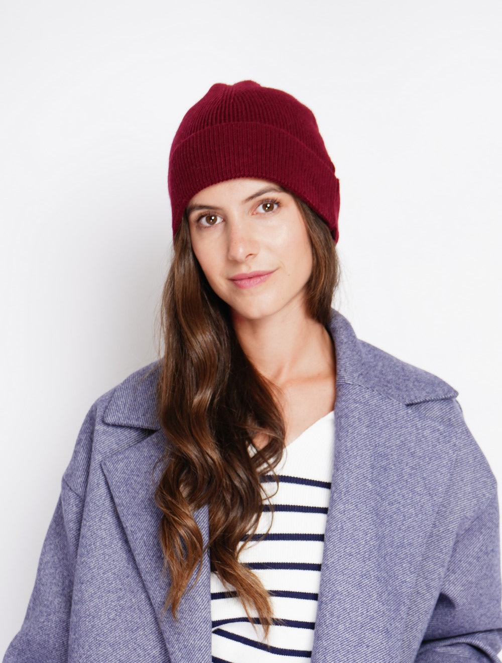 Loose ribbed mixed beanie
