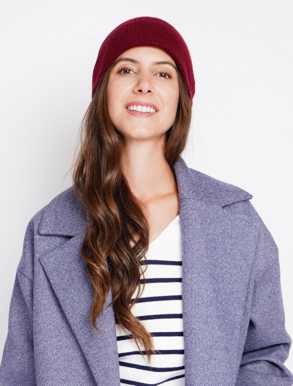 Loose ribbed mixed beanie