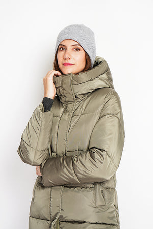 Loose ribbed mixed beanie