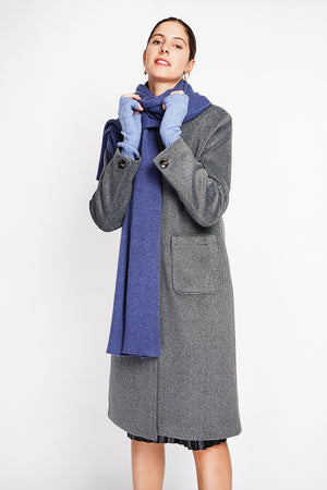 Mixed ribbed scarf