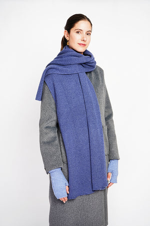 Mixed ribbed scarf