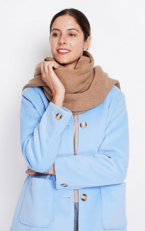 Mixed ribbed scarf