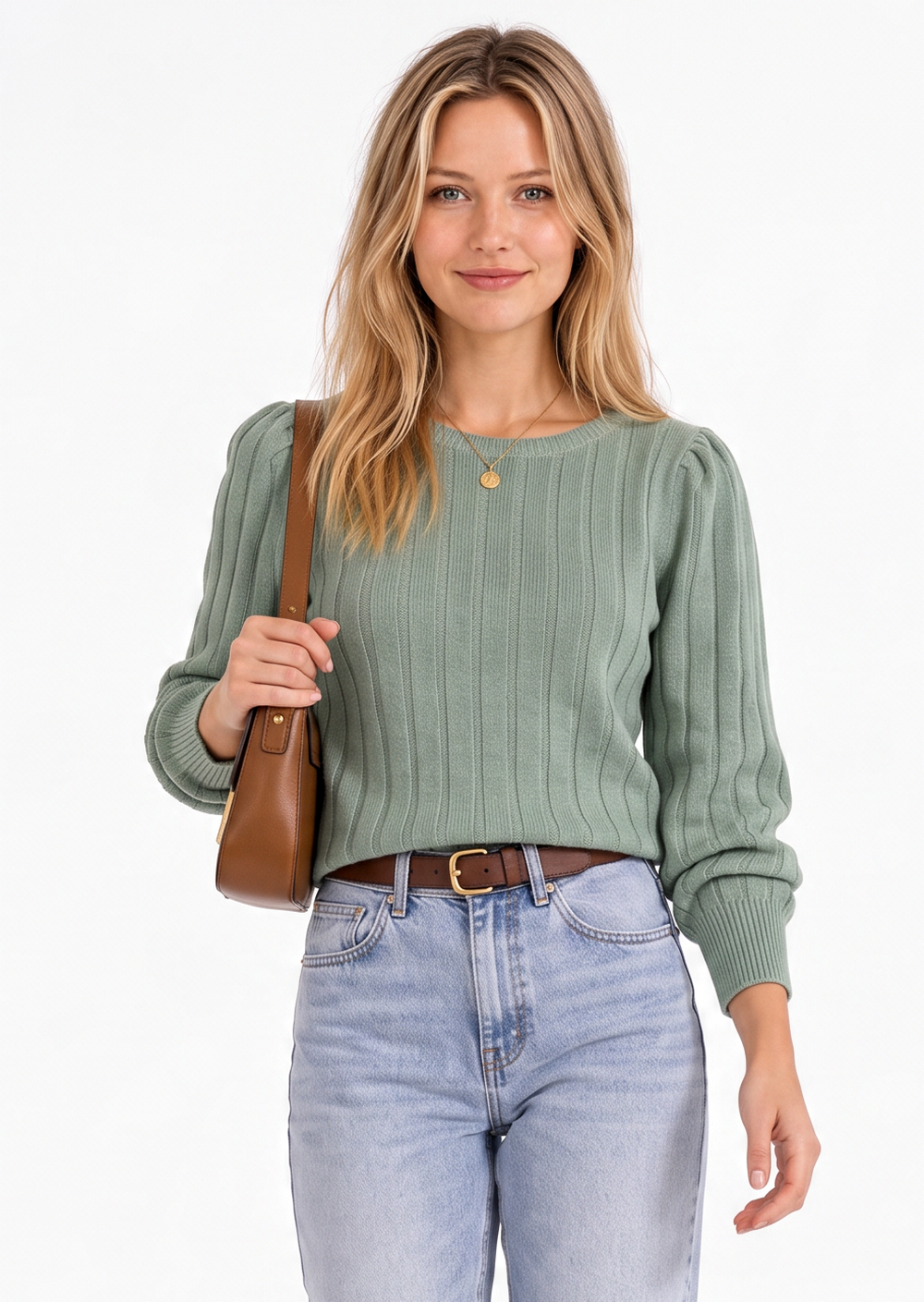 Pull col bateau manches ballon
