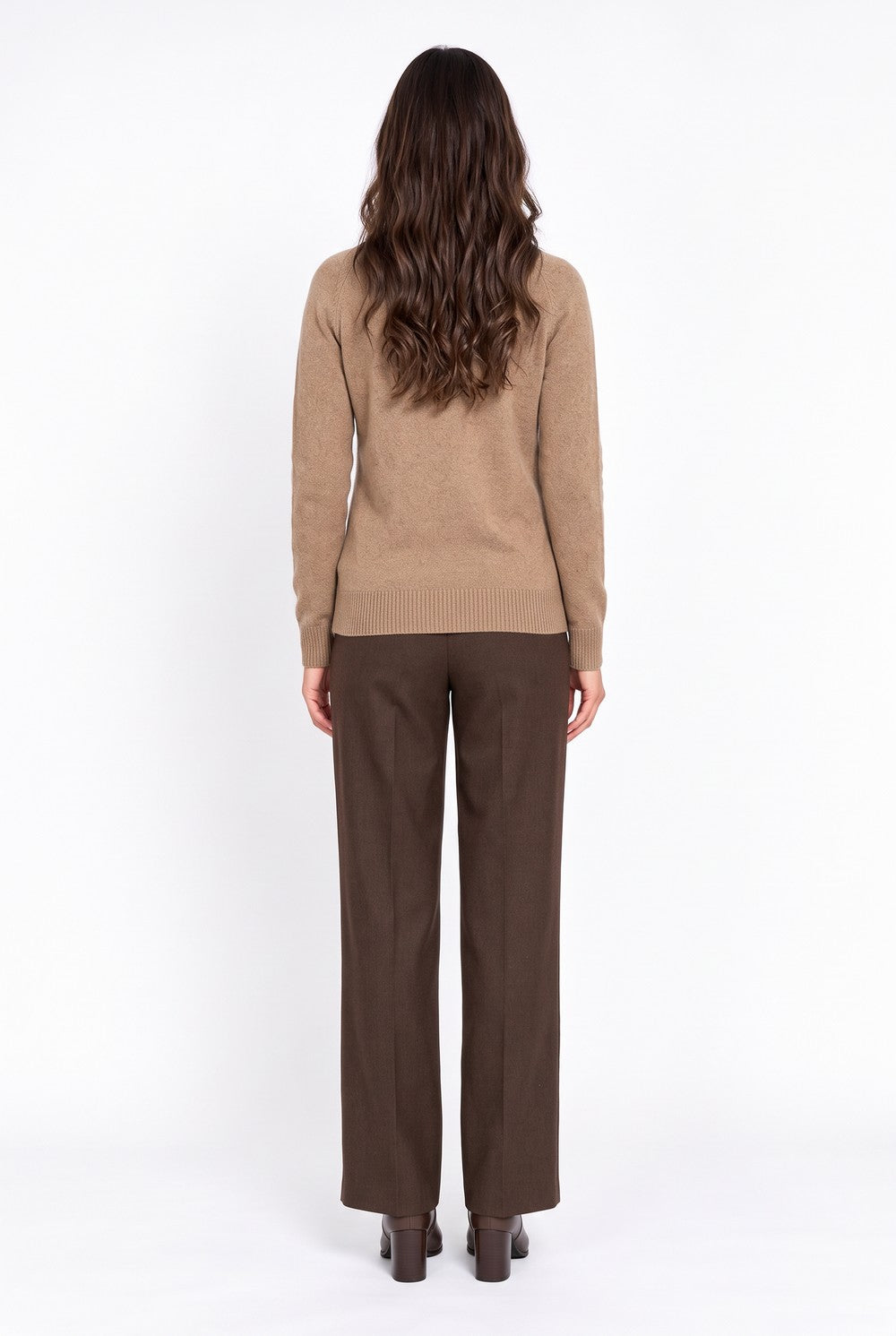 Gilet long oversize à poches – Camel – William de Faye