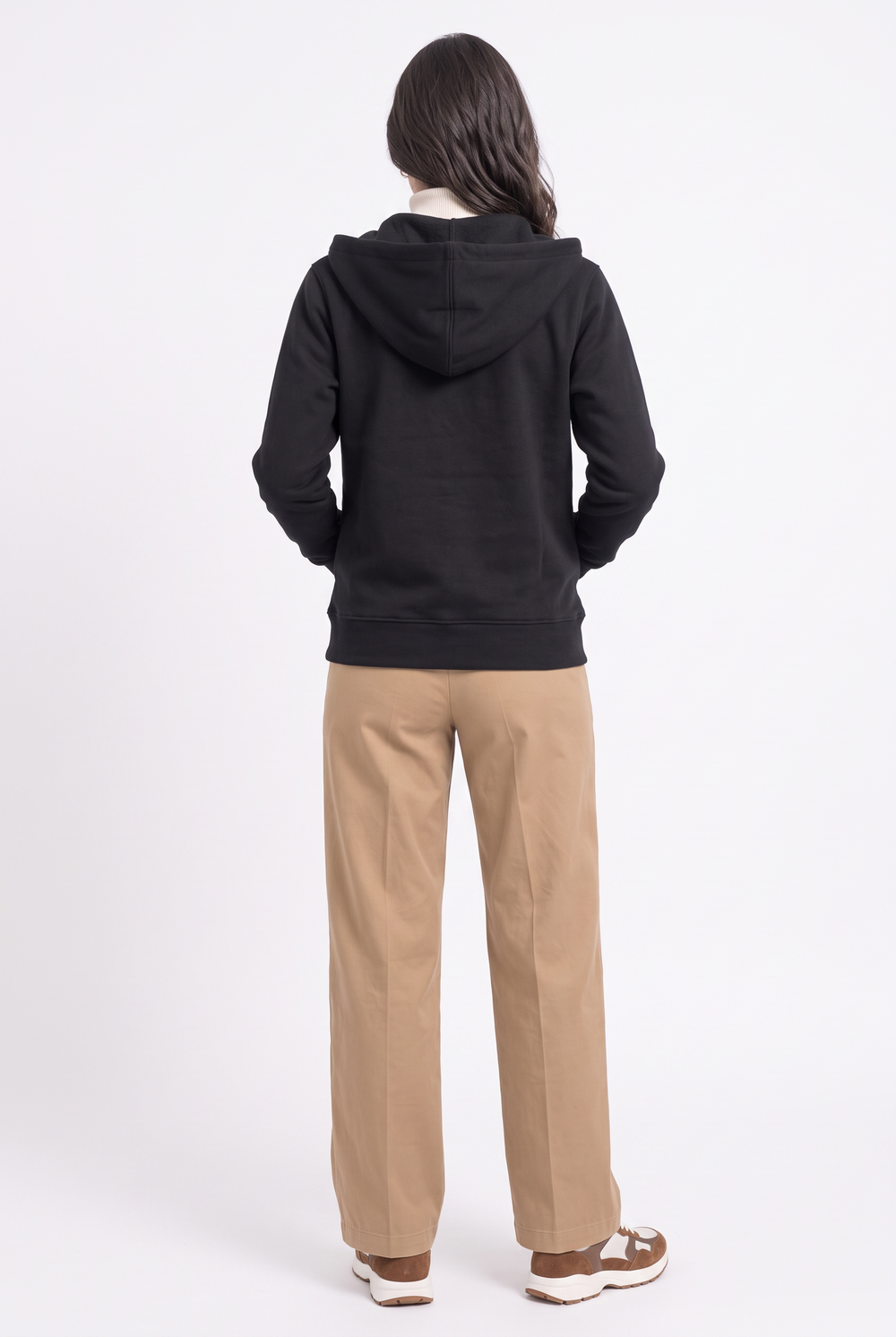 Gilet zippé à capuche – Noir – William de Faye
