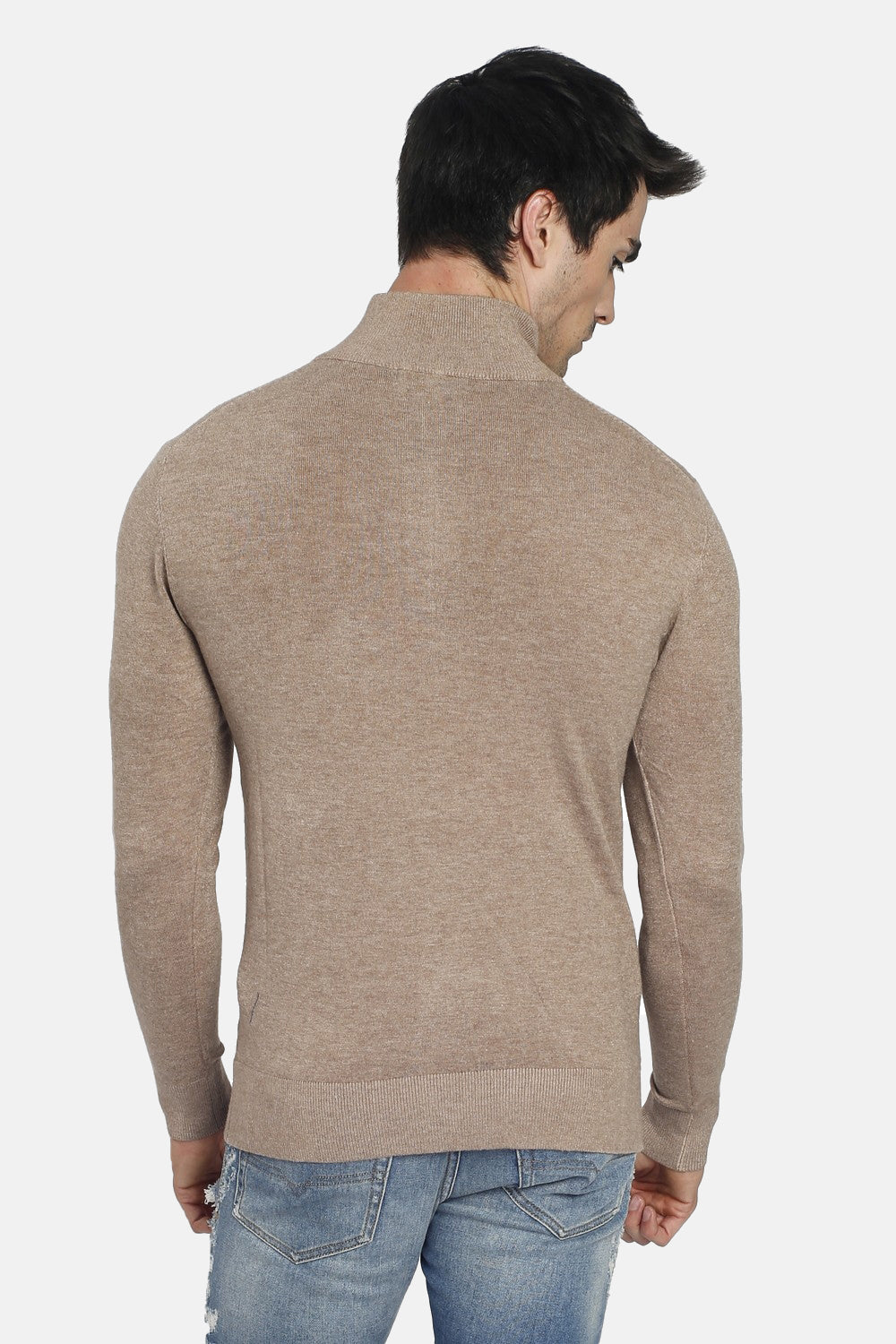 Pullover mit halbem Reißverschluss