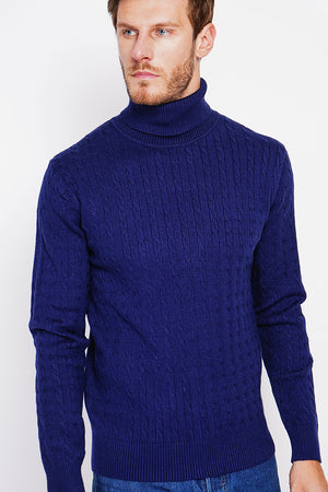 Long Sleeve Twisted Turtleneck Sweater