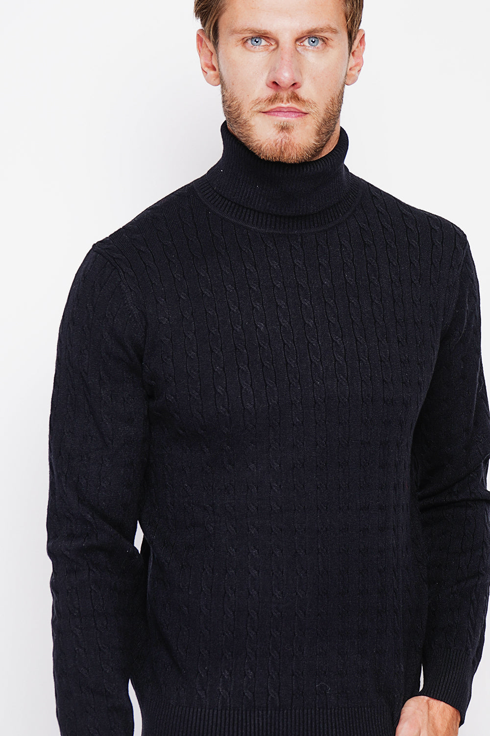 Long Sleeve Twisted Turtleneck Sweater