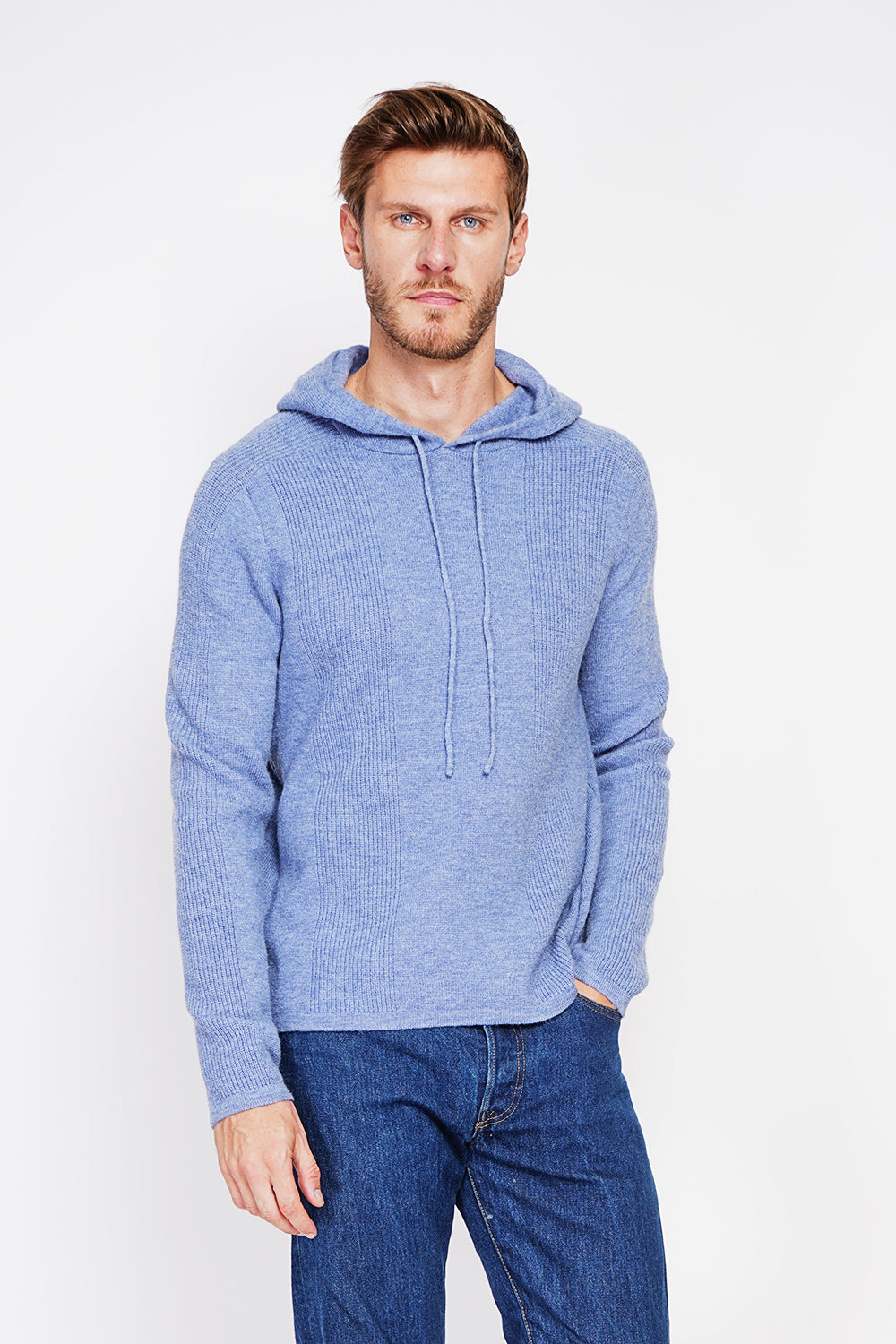 Long Sleeve Ribbed Hoodie