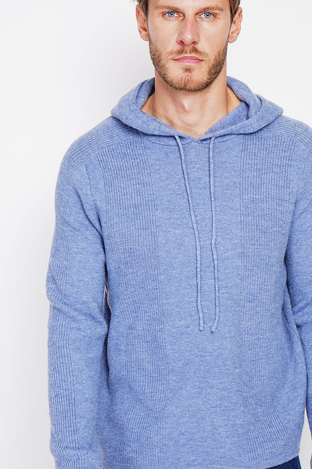 Long Sleeve Ribbed Hoodie