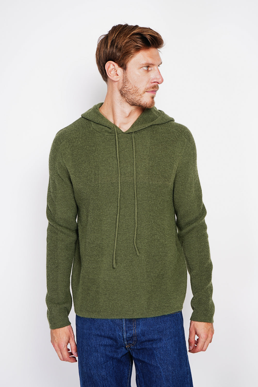 Long Sleeve Ribbed Hoodie