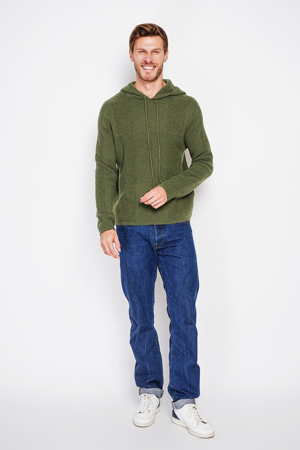 Long Sleeve Ribbed Hoodie