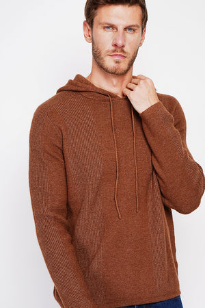 Long Sleeve Ribbed Hoodie