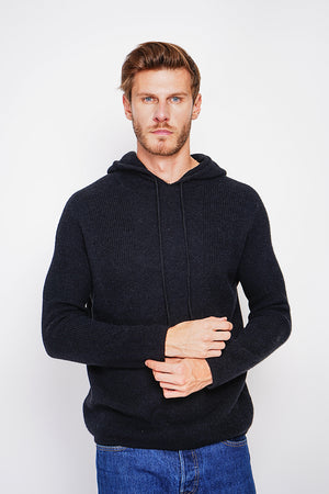 Long Sleeve Ribbed Hoodie