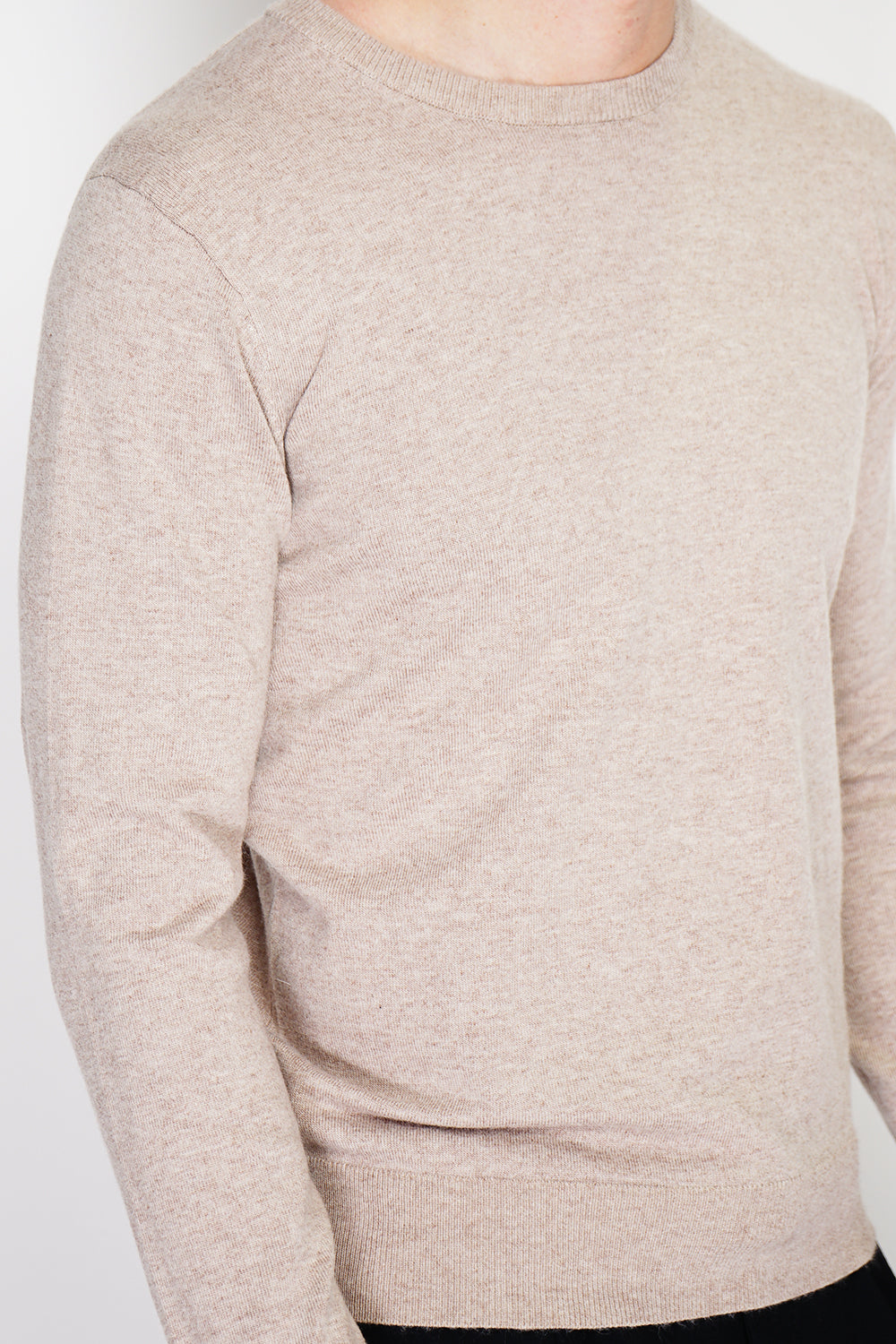 Pull homme col rond classique – Désert – William de Faye