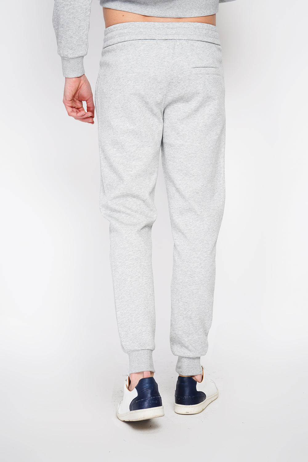 Pantalon de jogging taille élastique à cordon – Gris – William de Faye