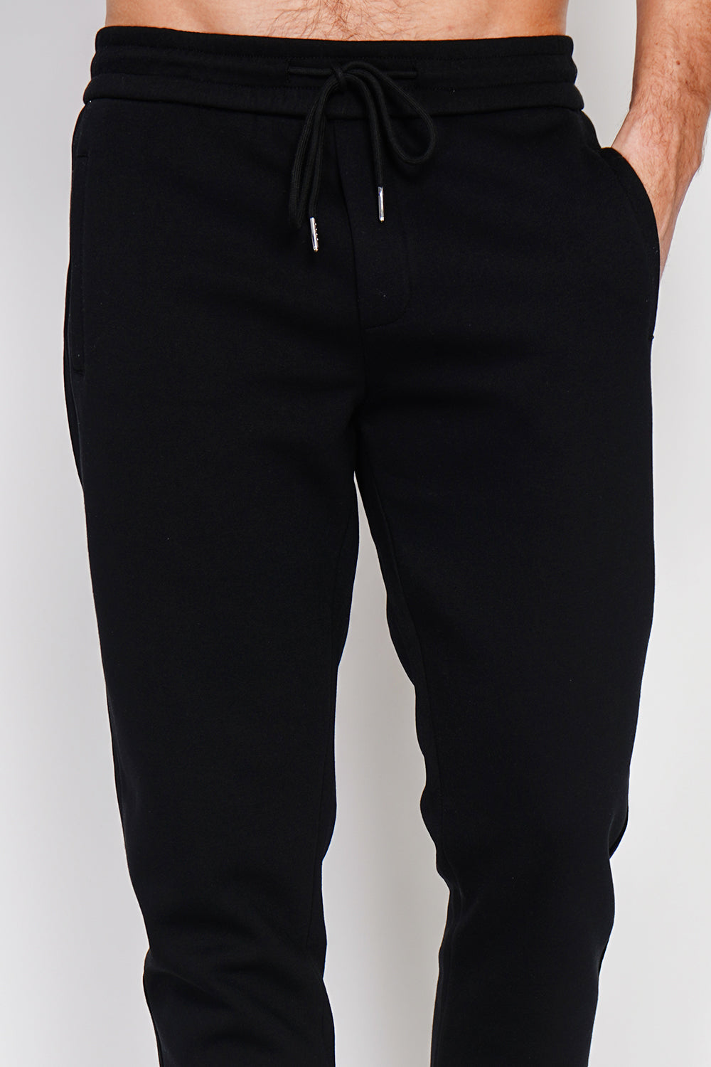 Jogging pants, elastic waist with drawstring with side pockets