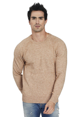 ROUND COLLAR SWEATER WITH RAGLAN SLEEVES