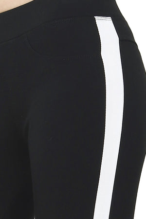 SLIM FIT PANT WITH SIDE STRIPS
