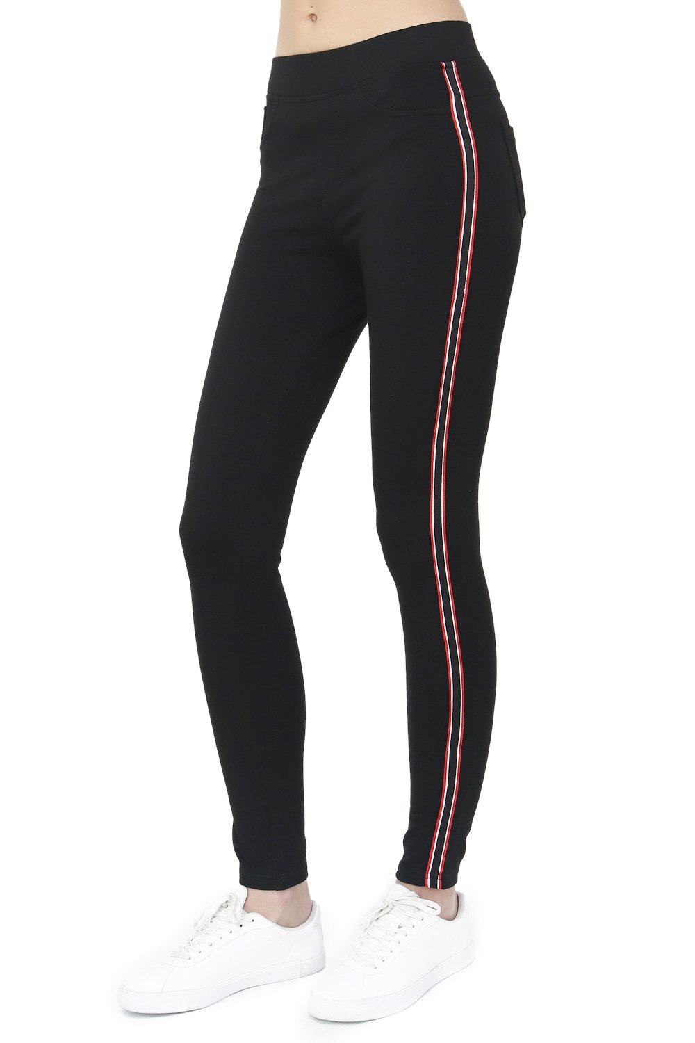 SLIM FIT PANT WITH BI-COLORS SIDE STRIPS
