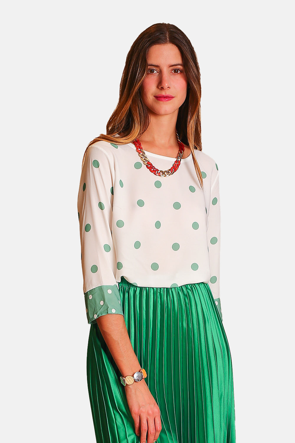 Half Sleeve Special Design Printed Top