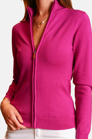 Zipped vest with long sleeves