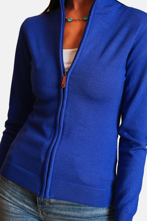 Zipped vest with long sleeves