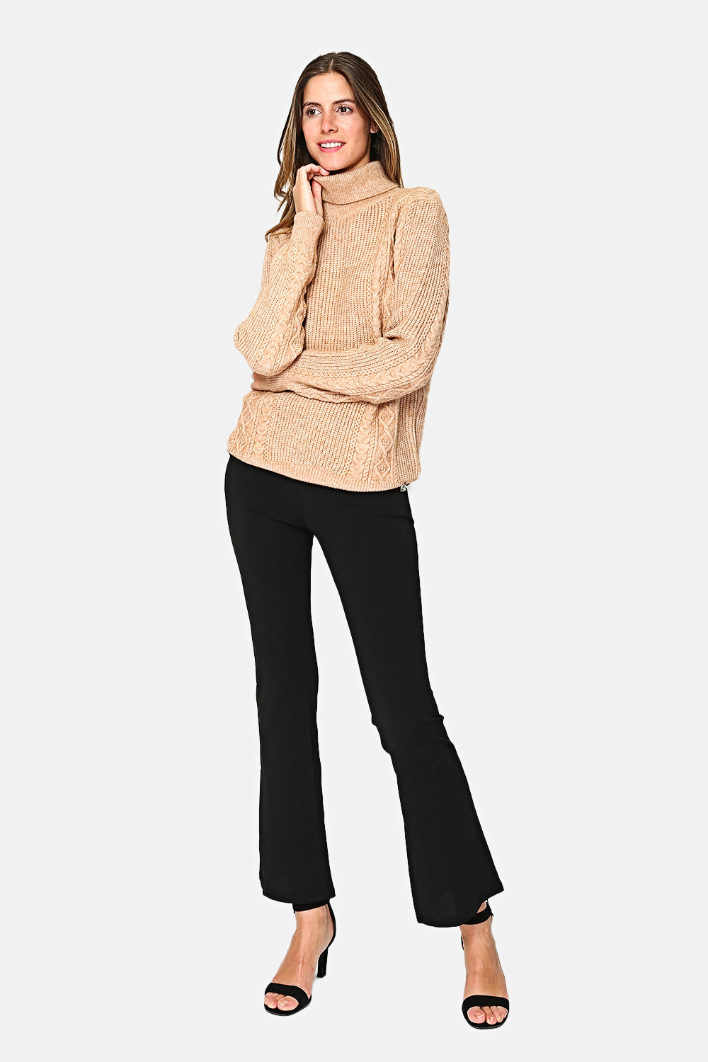 HEAVY KNIT TURTLENECK SWEATER